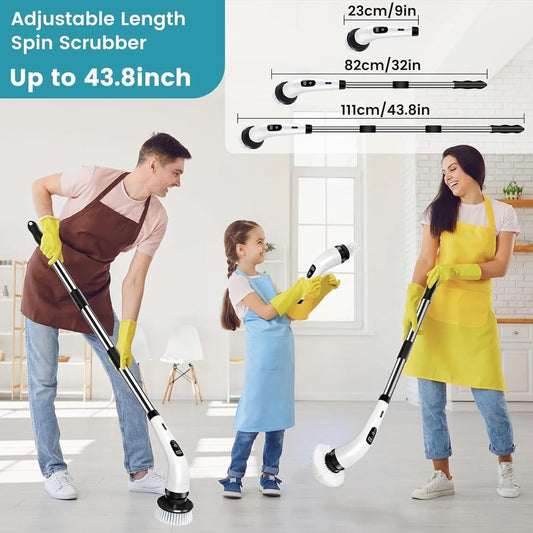 Electric Spin Scrubber for Bathroom, Tile & Floor Cleaning